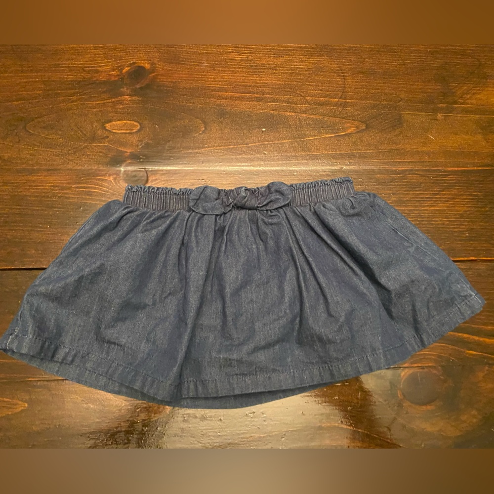 Cat & Jack Navy Blue Baby Denim Skirt/Skort